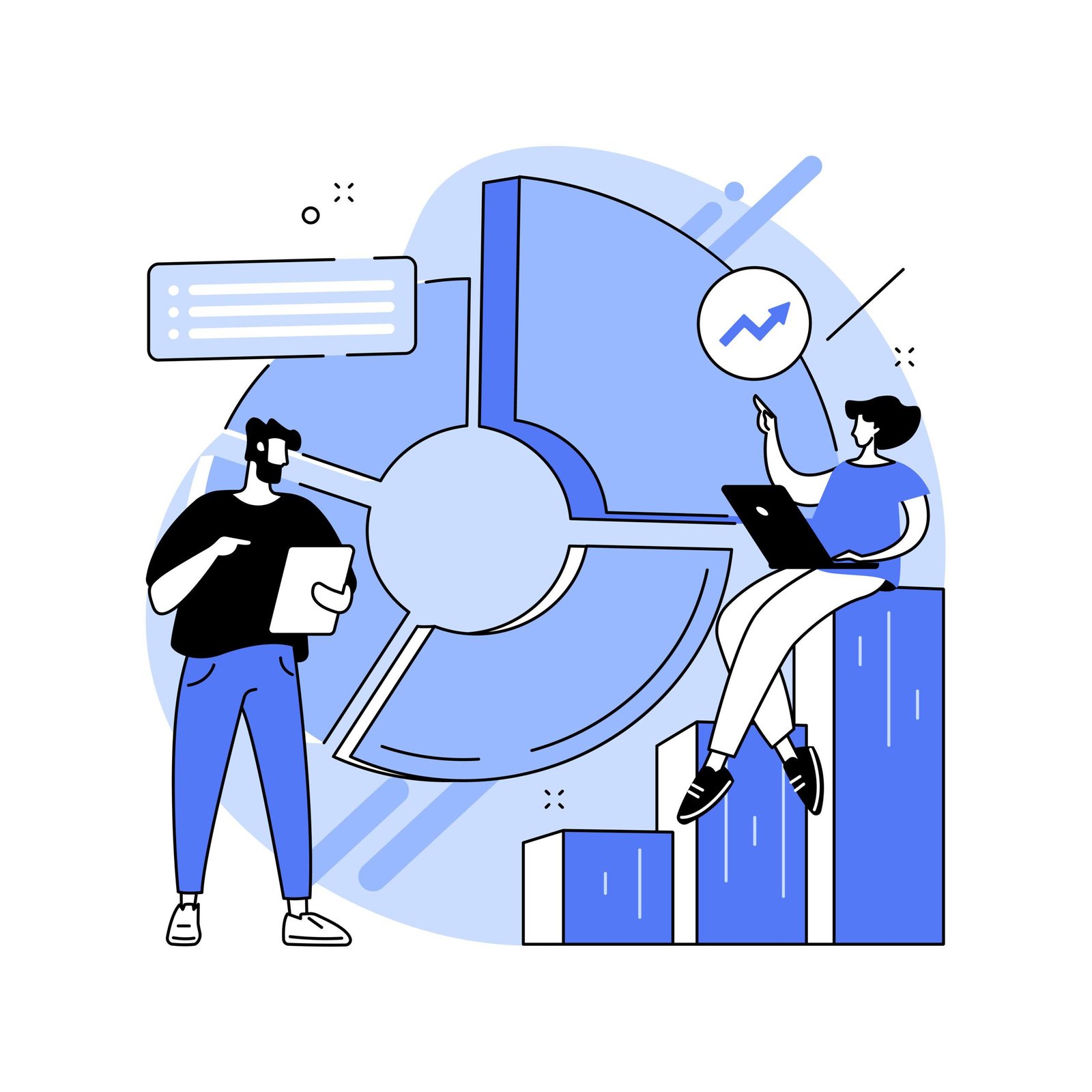 ROI growth illustration – showing an upward chart/arrow