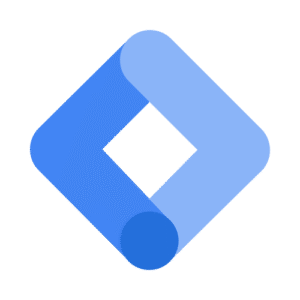 Google Tag Manager logo representing website tracking and tag management