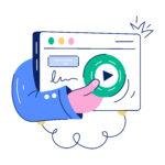 Illustration of SEO content optimization with topic clusters and on-page improvements