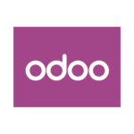 Odoo logo representing ERP and business automation system