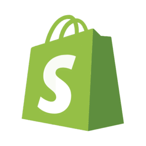 Shopify logo representing e-commerce platform for online stores