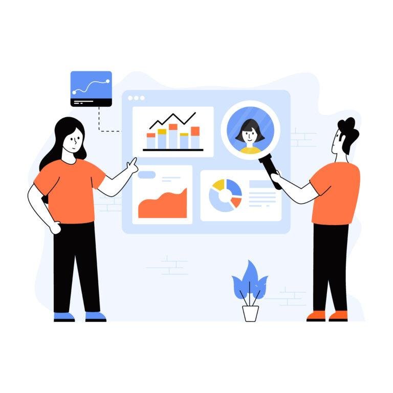 customer analytics insights illustration