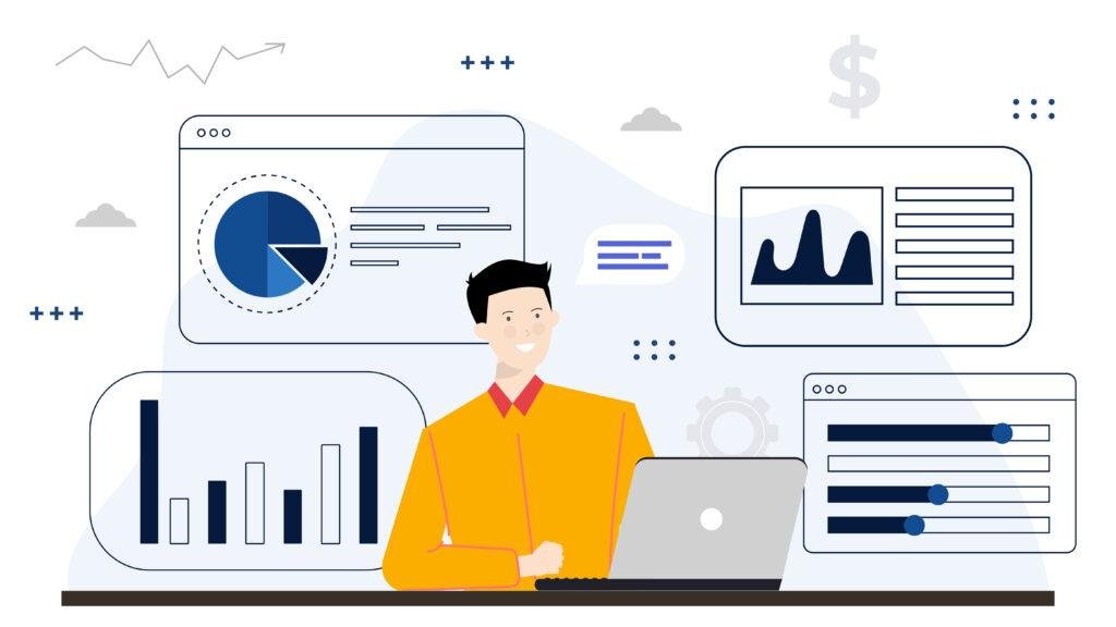 Data analytics dashboard and reporting visualization