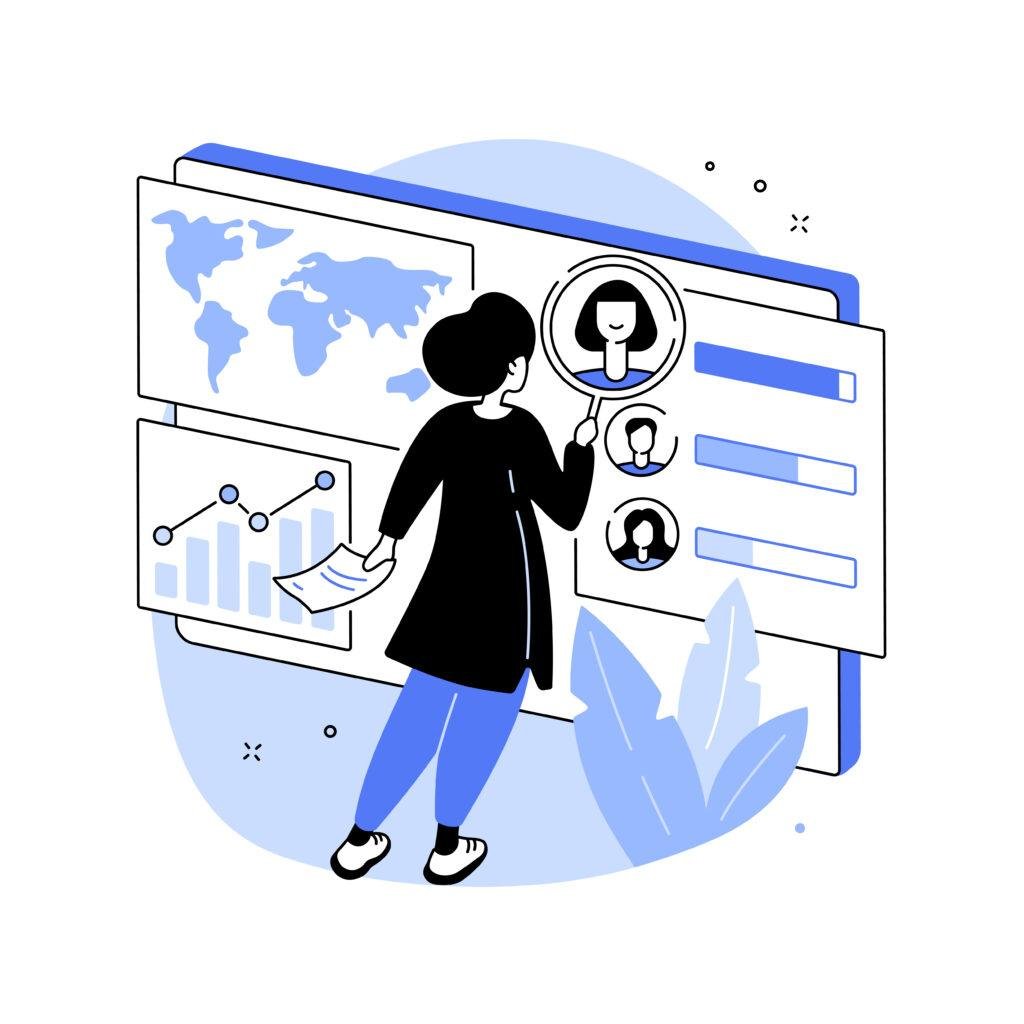 Illustration of demographic and psychographic customer profiles