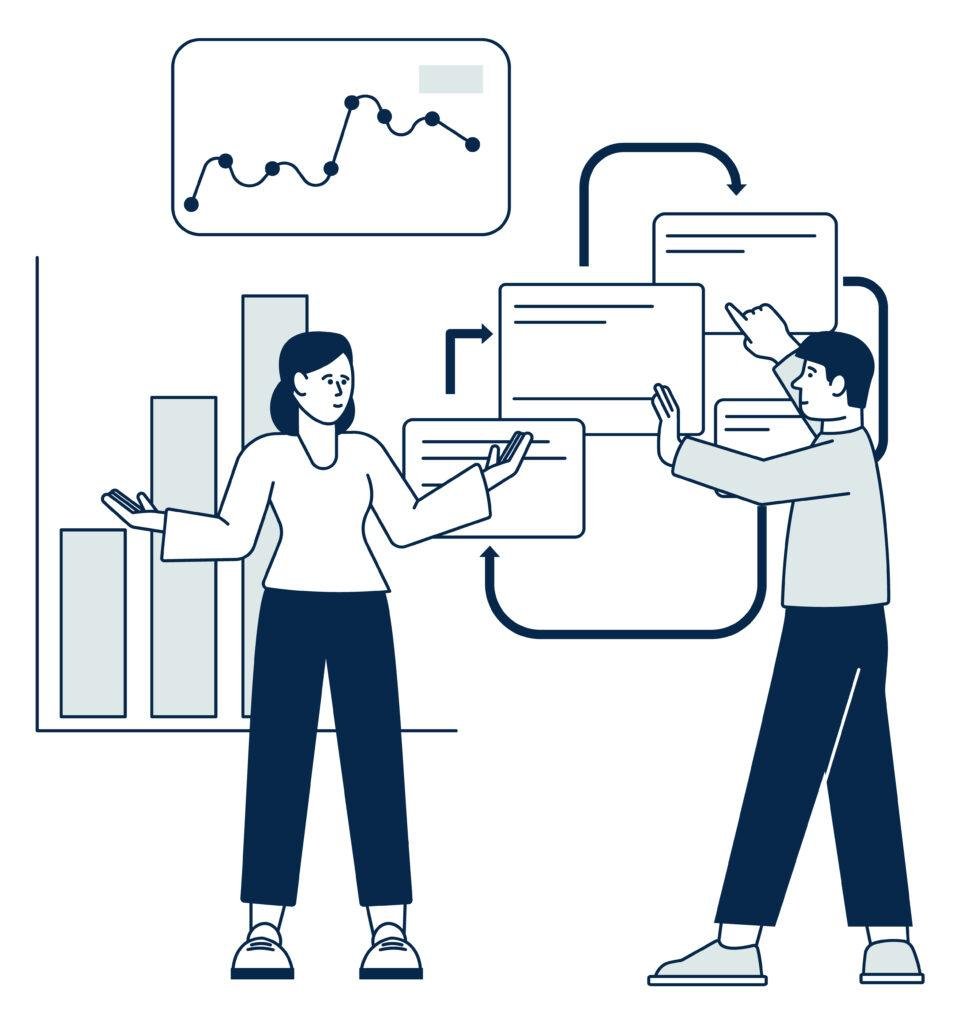 Customer segmentation dashboard showing audience clusters and charts