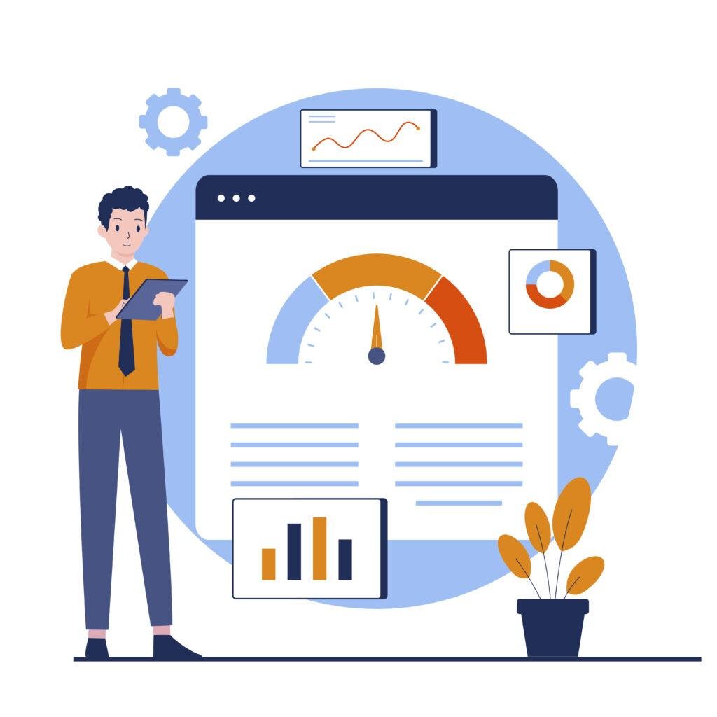 Predictive analytics risk forecasting dashboard with early warning signals