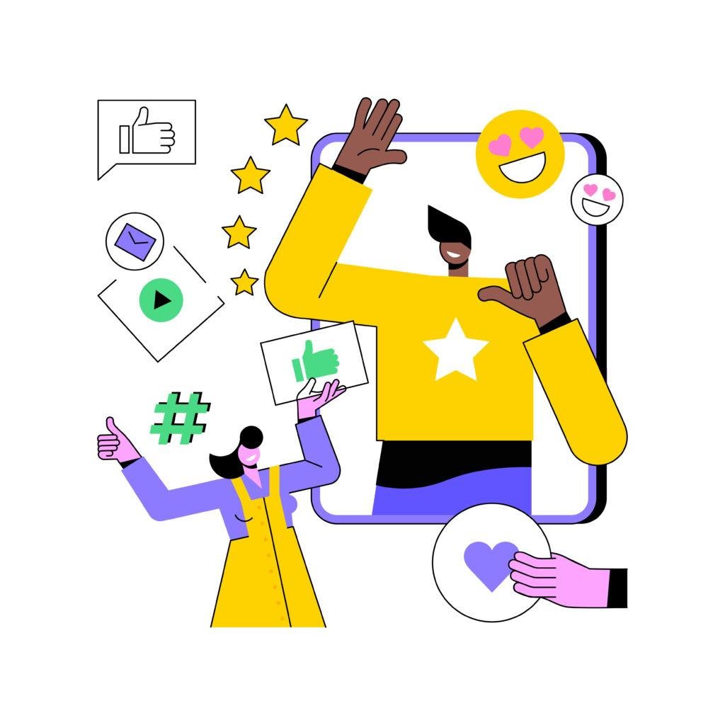 Illustration showing consistent brand experience across channels