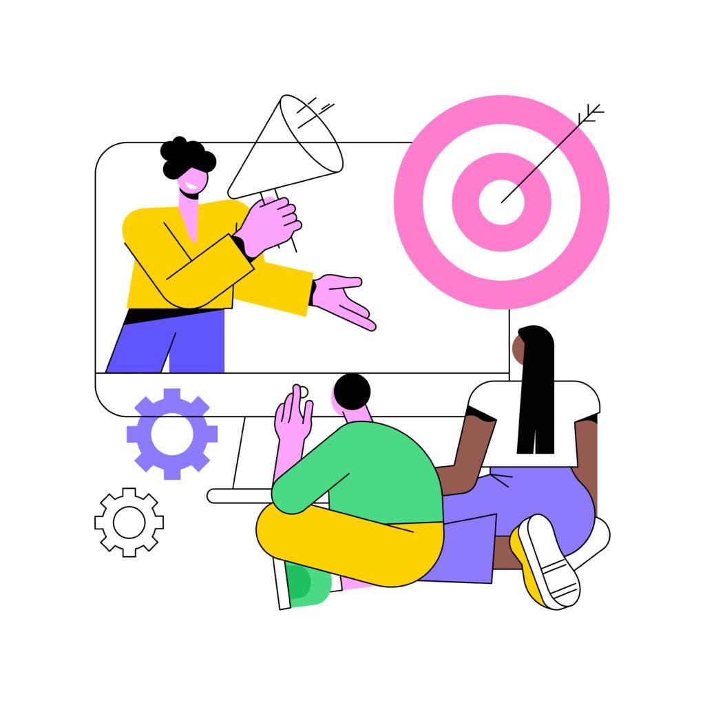Illustration showing a structured brand decision-making system