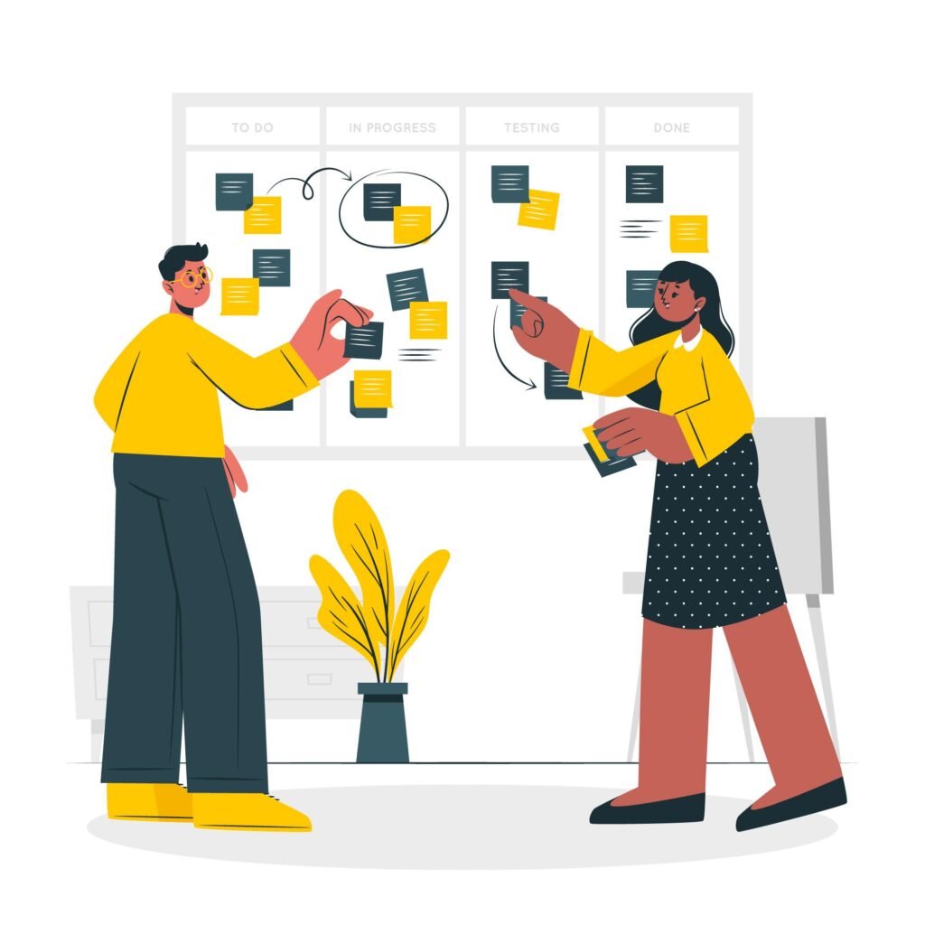 Illustration showing structured brand decision-making