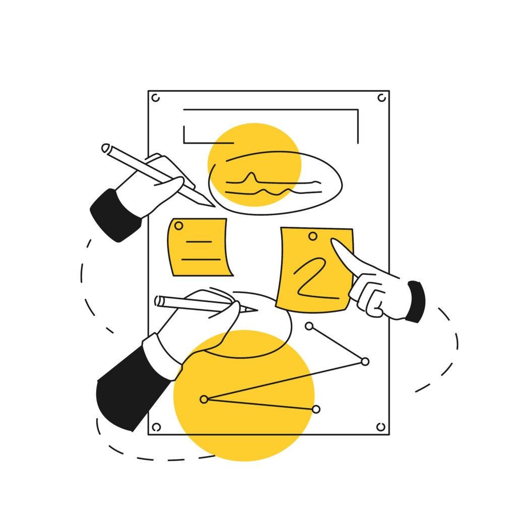 Illustration showing structured brand messaging architecture