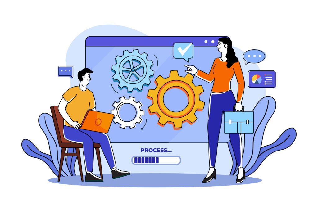 Integrations and automation connecting business systems and workflows through APIs and automated processes