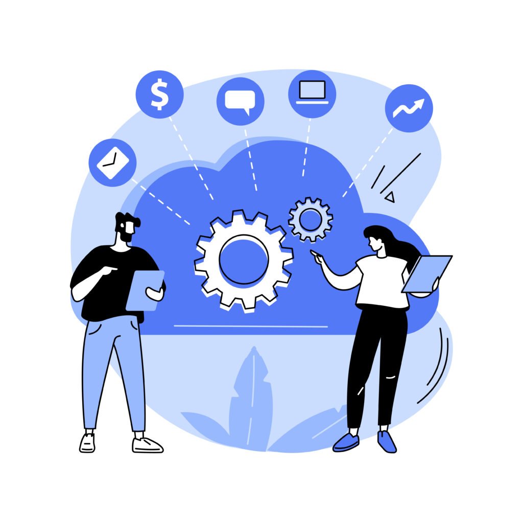 Automated workflows managing business processes without manual intervention