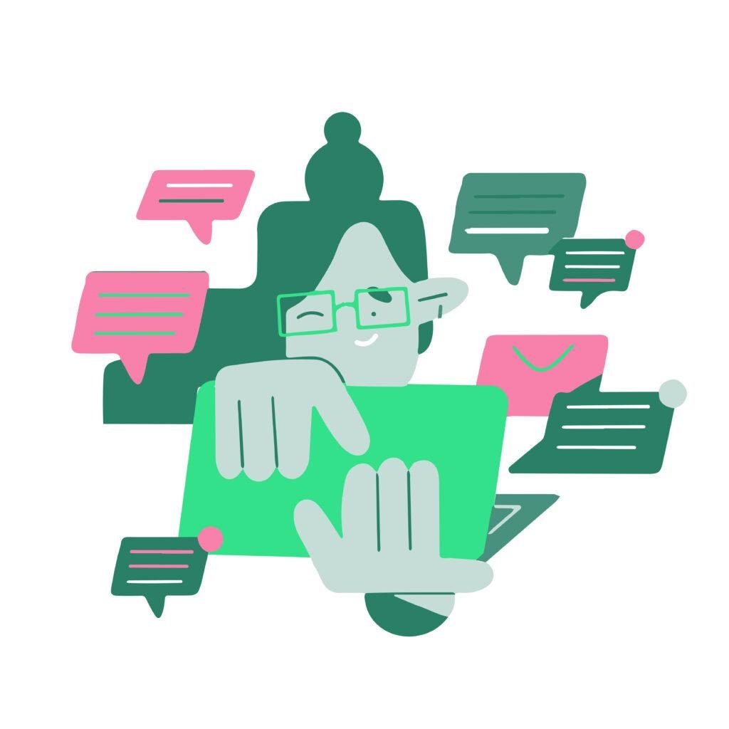 Audience-specific messaging matrix within a messaging framework