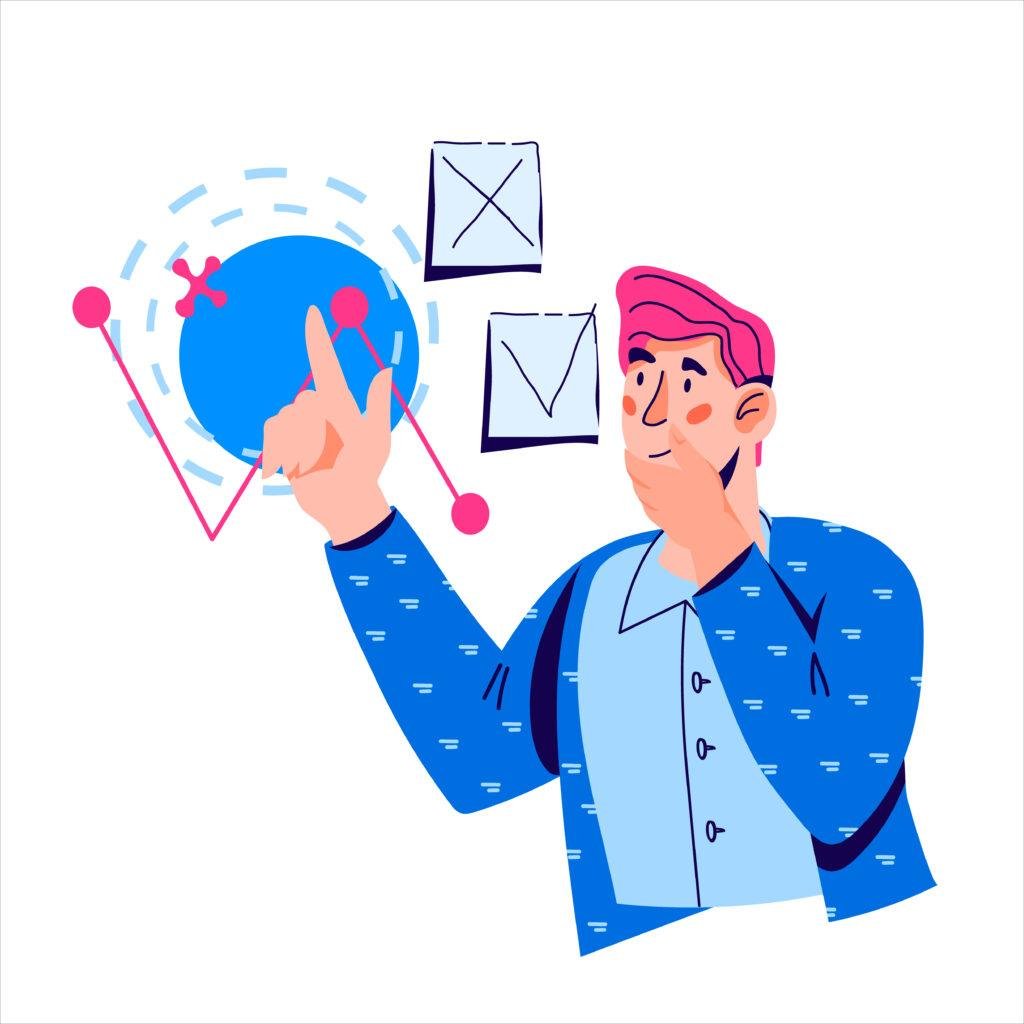 Illustration showing early intent signals in B2B campaigns