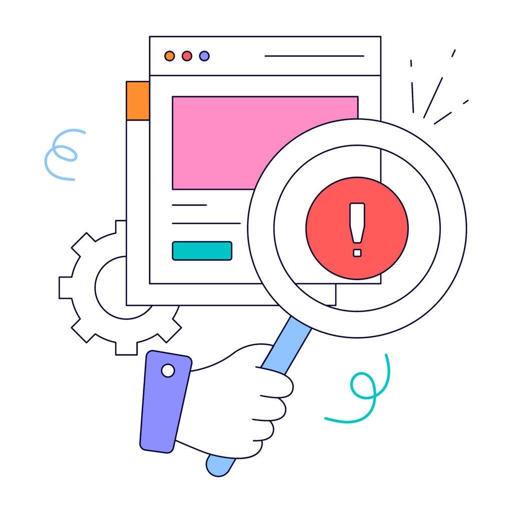 Illustration showing a controlled ad creative testing setup
