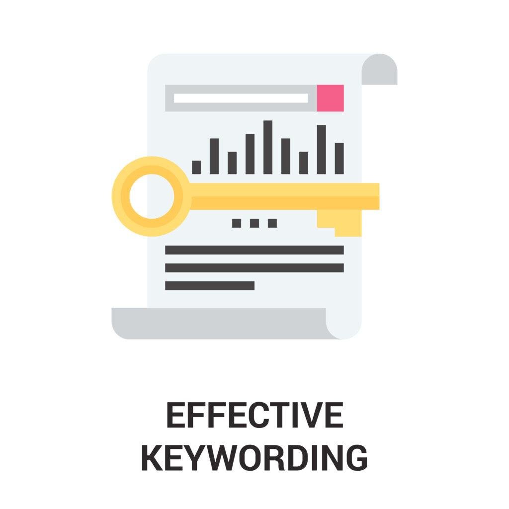 Illustration showing control over rising keyword competition
