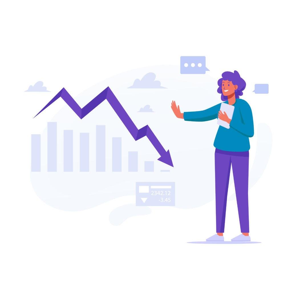Illustration showing stable performance during market changes