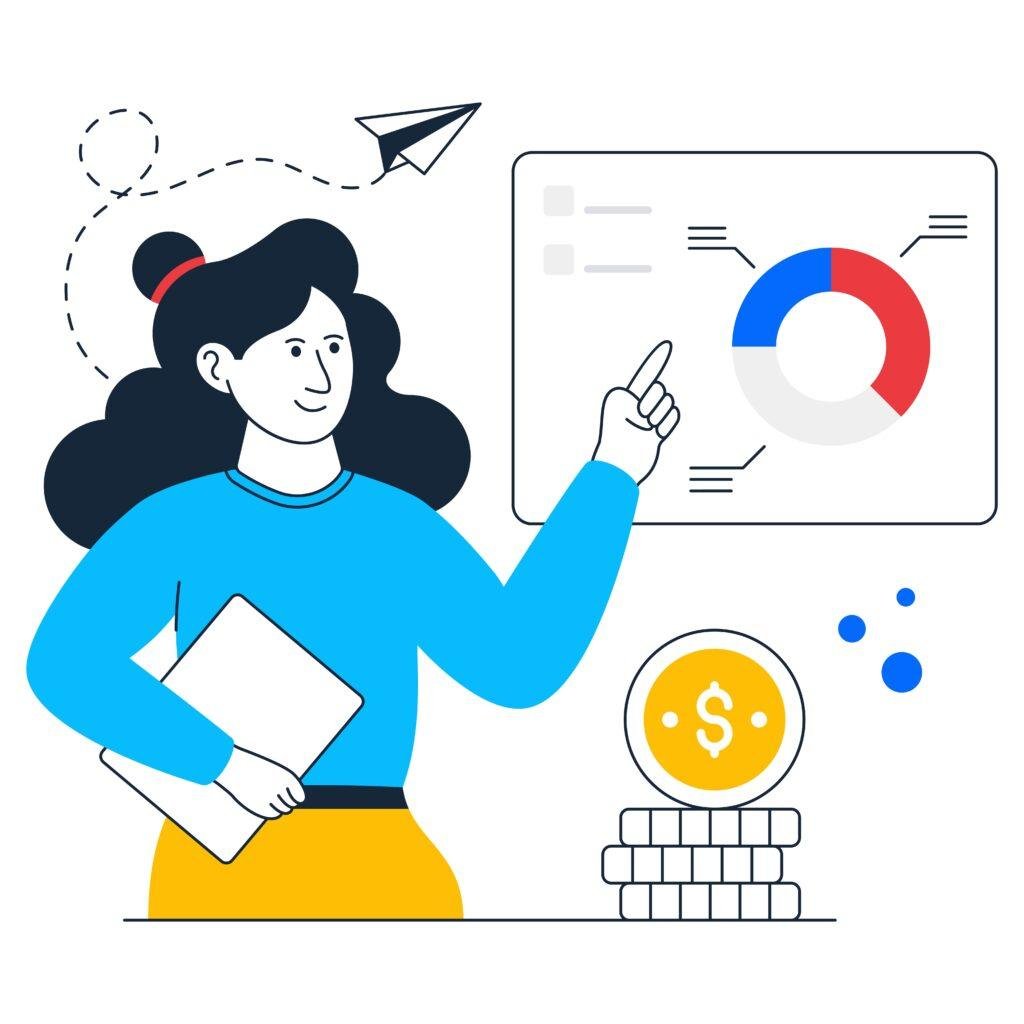 Illustration showing controlled cost per lead in search funnels