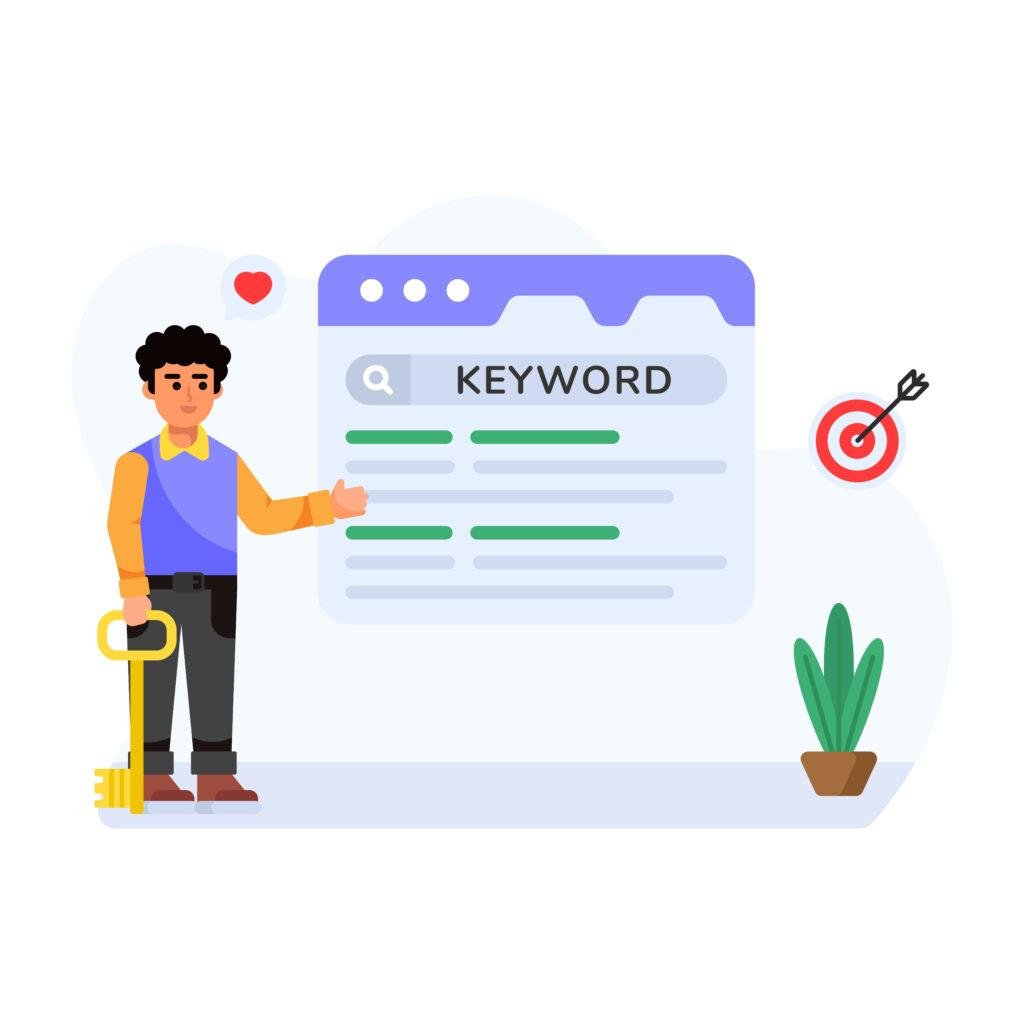 Illustration showing search intent preserved through a conversion funnel