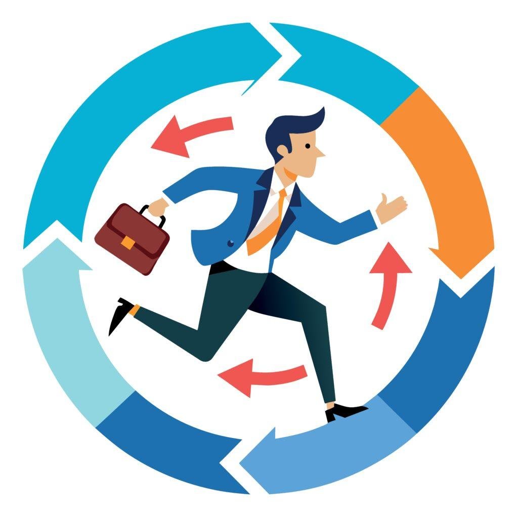 Illustration showing faster sales conversations from qualified paid leads