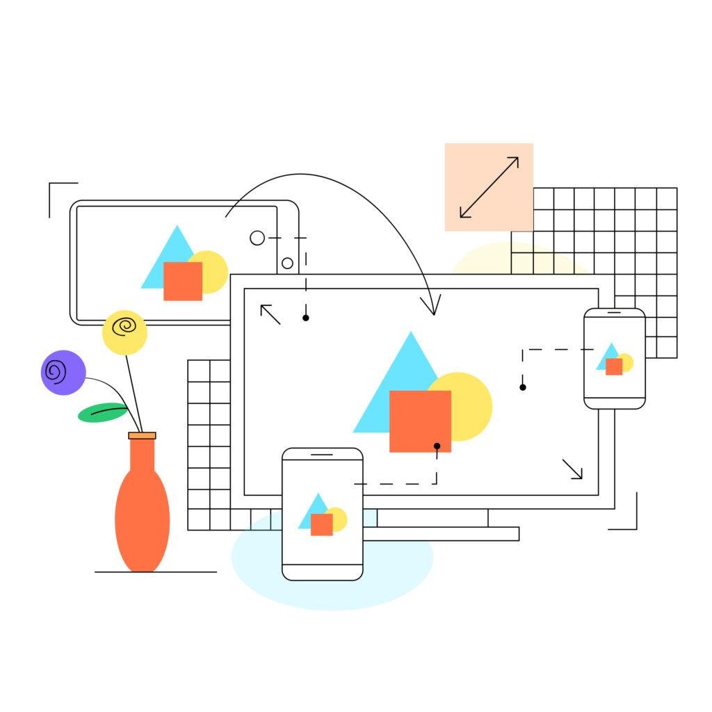 Layout and spacing rules within a visual brand guidelines system